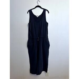 C&C California Women’s XL Black Sleeveless Drawstring  Jumpsuit